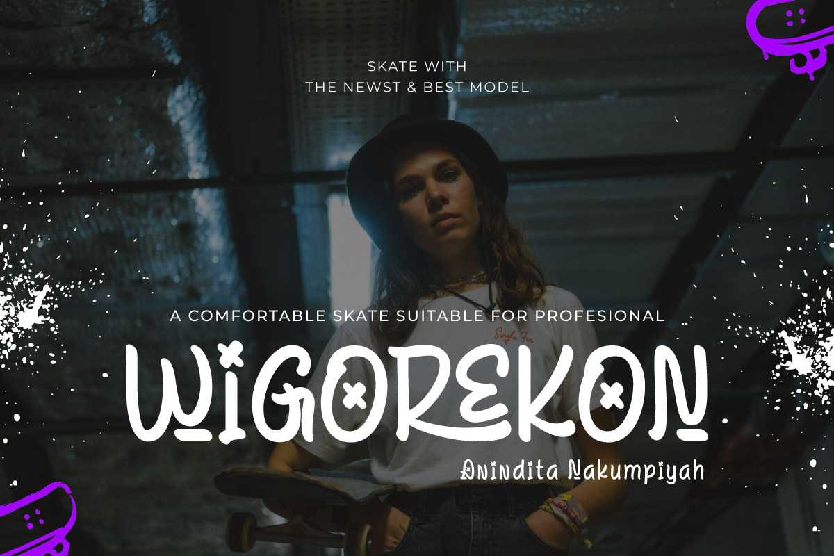 GICARIN - Graffiti Display Font, a Handwritten Font by trabaskriya (Photo 4 of 7)