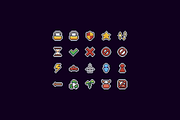 100 Pixel Icons, an Outline Icon by chewkotski (Thumbnail 4 of 6)