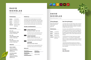 Executive Career Resume, a Resume Template by Nur Designer