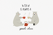 Friendly bear | Font duo, a Script Font by AngelinaKovel (Thumbnail 3 of 15)