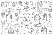 Wedding Timeline Icons, Line Art, an Object Illustration by Pretty Meerkat (Thumbnail 1 of 6)