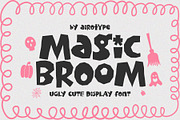 Magic Broom Imperfect Fun Font, a Sans Serif Font by Airotype (Thumbnail 1 of 11)