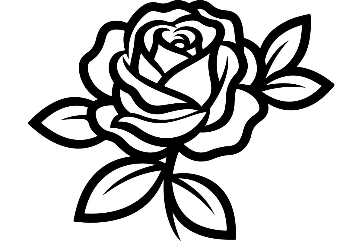 Rose Silhouette File Bundle, a Decorative Illustration by Designer_Momina (Photo 14 of 21)