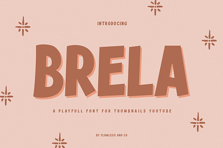 Brela - Thumbnail YouTube Font, a Sans Serif Font by Flawless And Co
