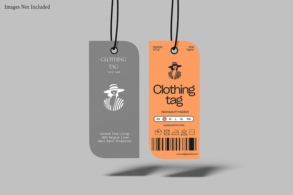 Clothing Tag Mockup, an Advertising Mockup by Bangdastudio (Photo 2 of 11)