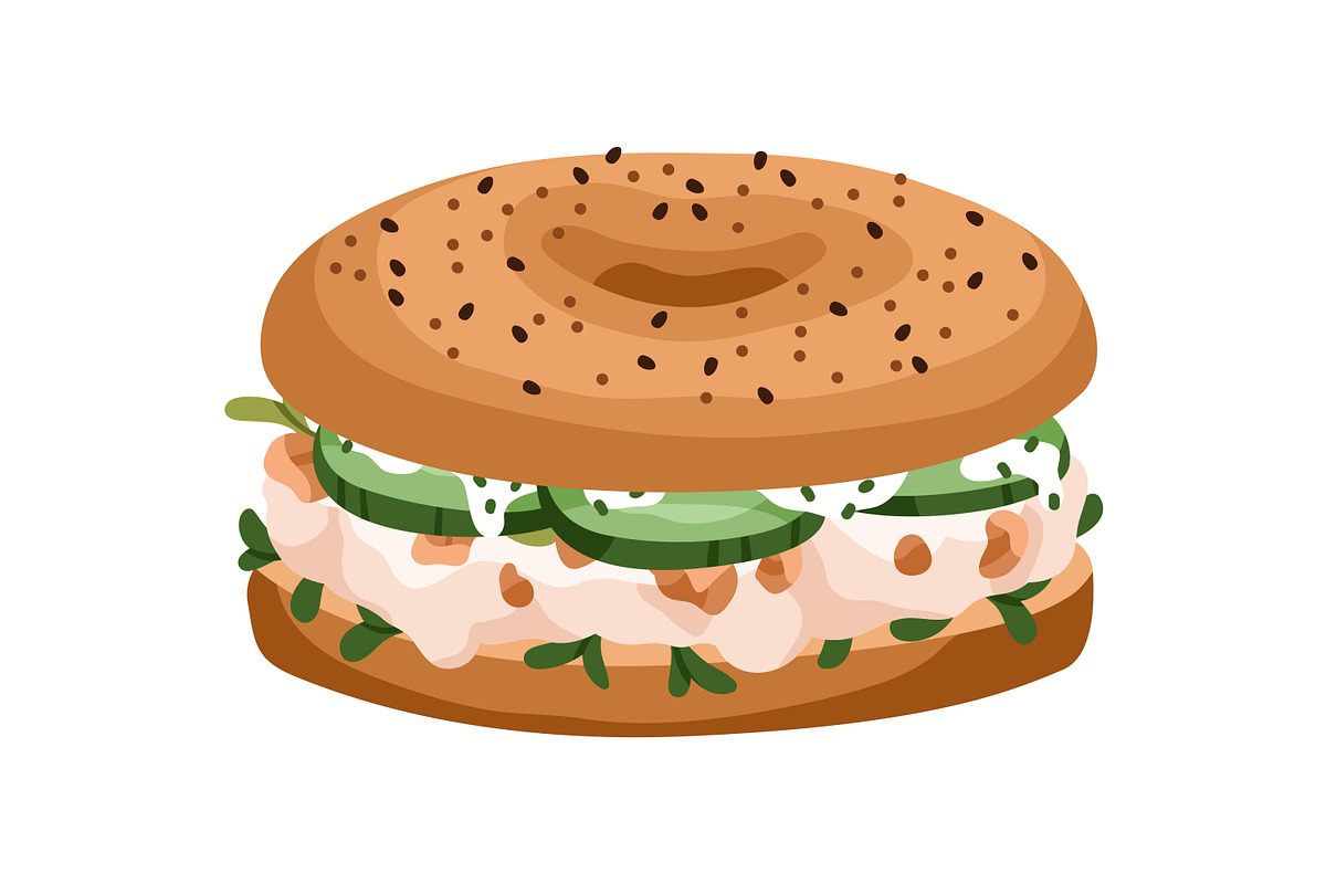 Sandwiches, toasts and burgers set, a Food Illustration by Good Studio (Photo 5 of 21)