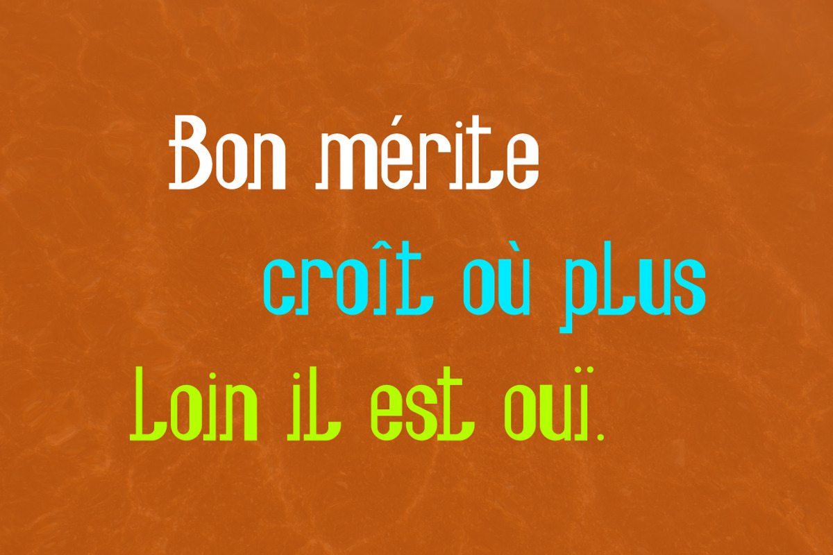 Fesch | bottom-left slab serif font preview 6