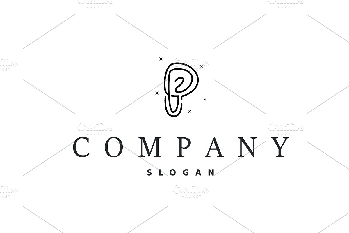letter p logo concept simple modern, a Branding & Logo Template by Maylianaw28