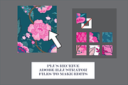 Wild Bohemian Pink Teal Patterns, a Pattern Graphic by RachelStudio (Thumbnail 6 of 9)