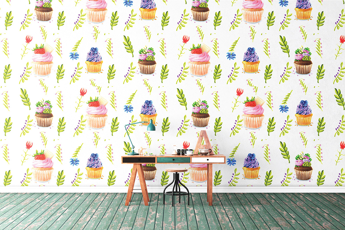 Cakes set, an Illustration by Maria Shishcova (Photo 9 of 10)