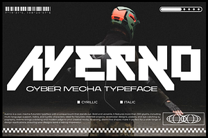 Averno - Cyber Mecha Typeface