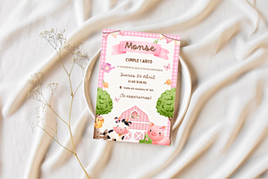 Farm Birthday Invitation Template, a Templates & Theme by AlyanDigital