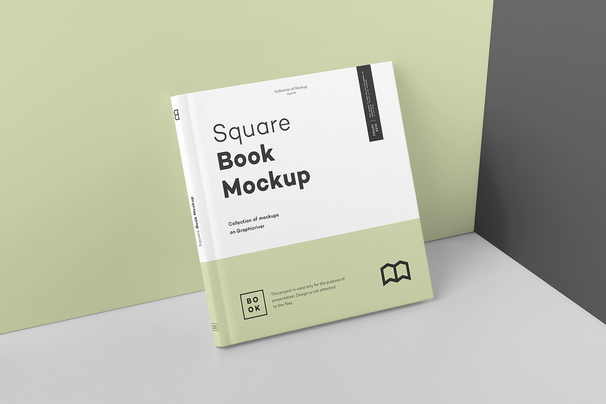 Square Book Mock up 2, a Books & Magazine Mockup by Yogurt86 (Photo 6 of 18)