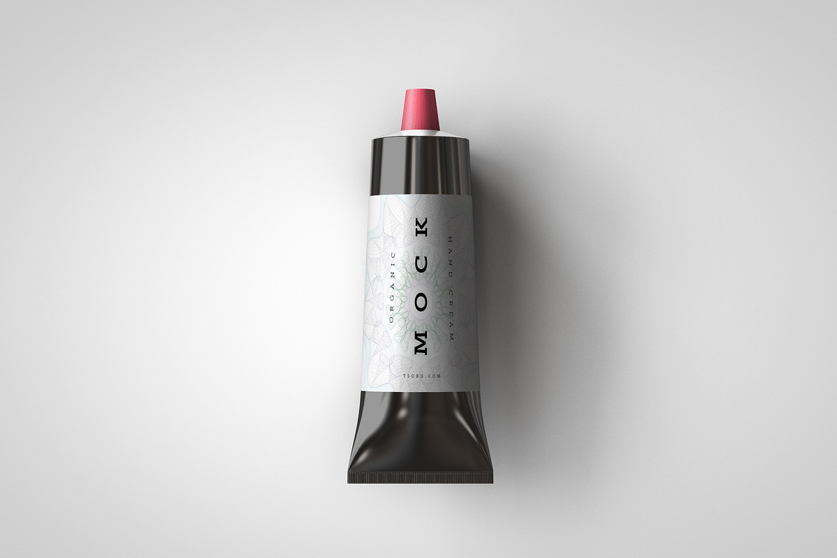 Aluminium Plastic Tube Mock-Up, a Packaging Mockup by TSOBG (Photo 5 of 16)
