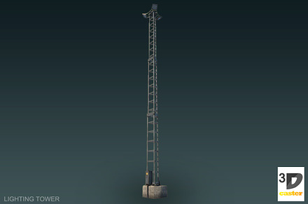 Lighting Tower, an Object 3D Model by 3DCaster