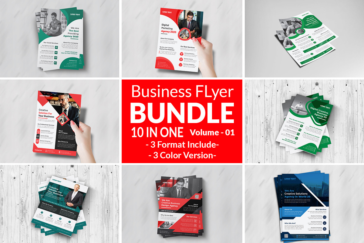 Corporate Business Flyers Bundle, a Flyer Template by MRI STUDIO (Photo 1 of 12)