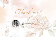 Watercolor peony roses pattern set, a Decorative Illustration by Edith’s World (Thumbnail 13 of 13)