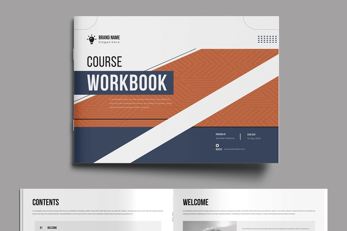 Course Workbook Landscape Template, a Brochure Template by MightyDesign (Photo 2 of 8)