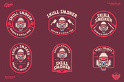 Skull Smoker Logo Template, a Branding & Logo Template by Kreasi Malam (Thumbnail 5 of 11)