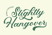 Slightly Hangover Script Typeface, a Script Font by Arendxstudio (Thumbnail 1 of 10)