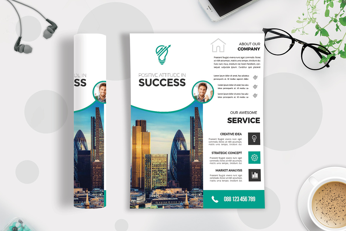 50+ Business Flyers Bundle, a Flyer Template by Imagine Design Studio (Photo 48 of 52)
