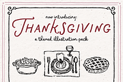 Thanksgiving Clipart, Dinner Set, a Seasonal Illustration by The October Creative (Thumbnail 2 of 7)