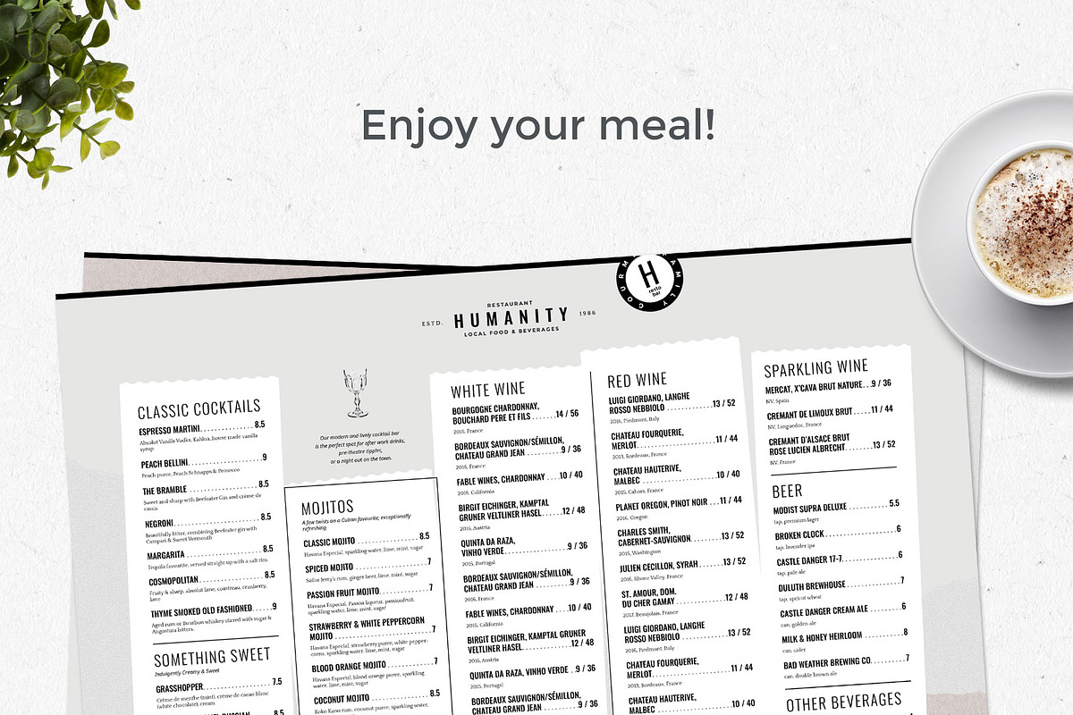 Restaurant Menu Design, a Brochure Template by BigWeek (Photo 4 of 4)