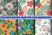 12 Whimsical Nature Tropical Floral, a Decorative Illustration by Crox Studio | Digital (Thumbnail 1 of 2)