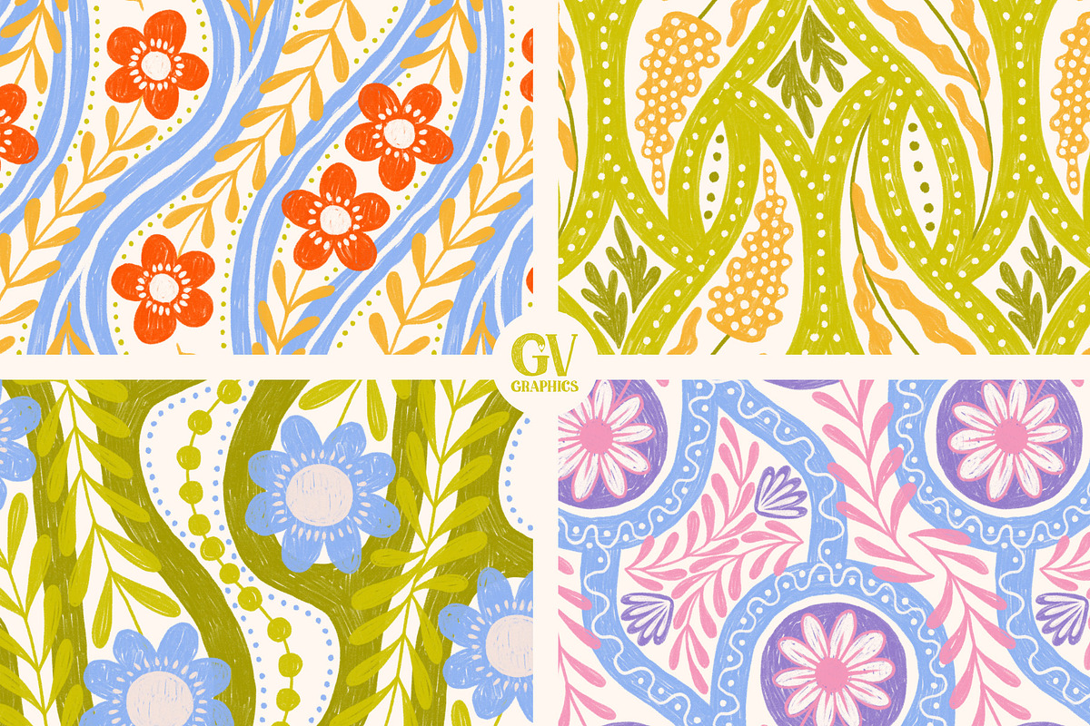 Felicity | Seamless Patterns, a Pattern Graphic by GVGraphics (Photo 9 of 20)