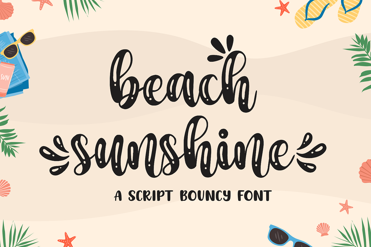 Beach Sunshine, a Script Font by Mozatype (Photo 3 of 8)