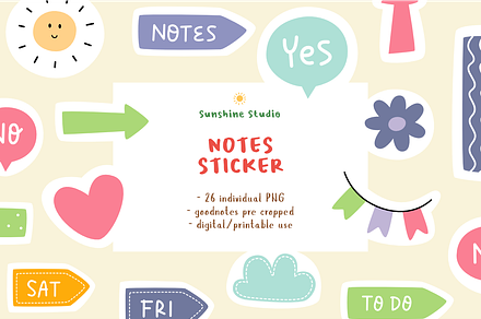 Notes Digital Stiker for Goodnotes