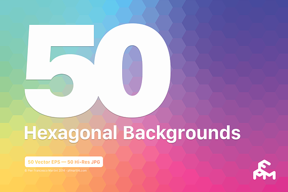 50 Hexagonal Backgrounds preview 5