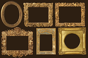 Renaissance Golden Frames Cliparts, an Object Graphic by Lilithcollageart (Thumbnail 10 of 14)