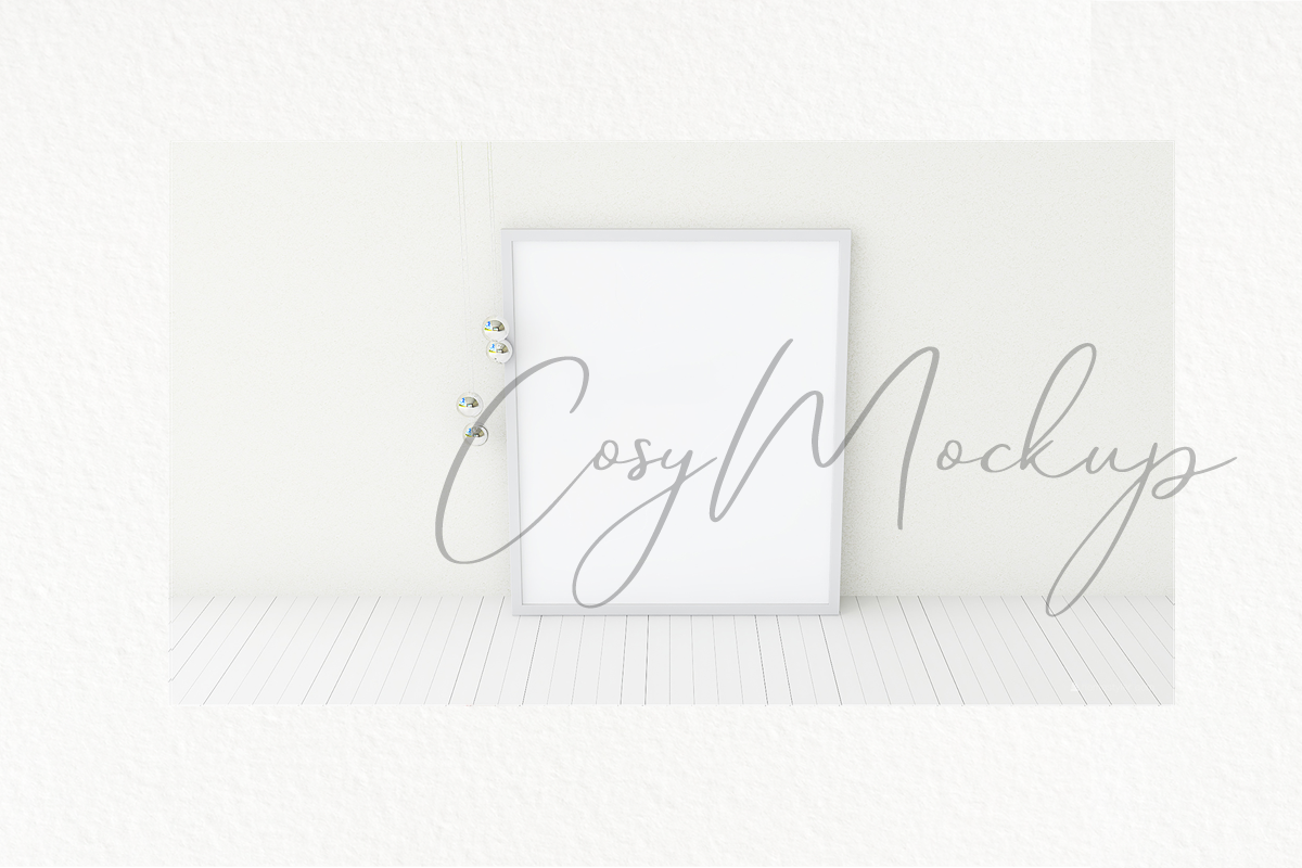 White photo frame mockup, a Print Template by RivusArt (Photo 3 of 3)