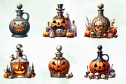 Halloween Whiskey decanter Clipart, an Illustration by Creative Art (Thumbnail 2 of 4)