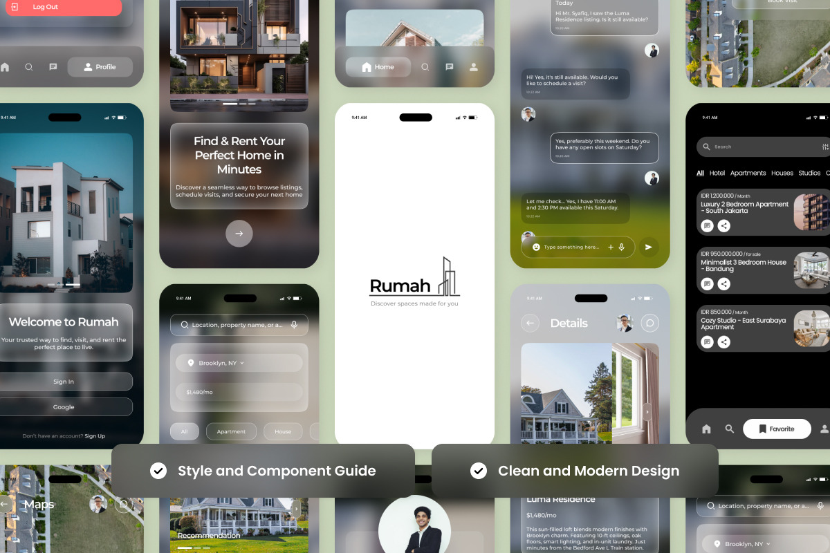 Rumah – Property Search App UI, an App Template by twinstd (Photo 3 of 5)