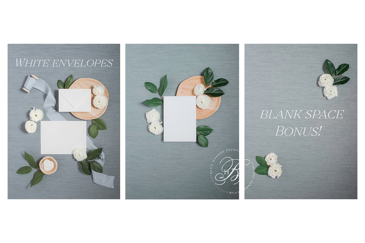 French Blue Linen Mockups, a Photo by BlueHarborPaperie (Photo 7 of 9)