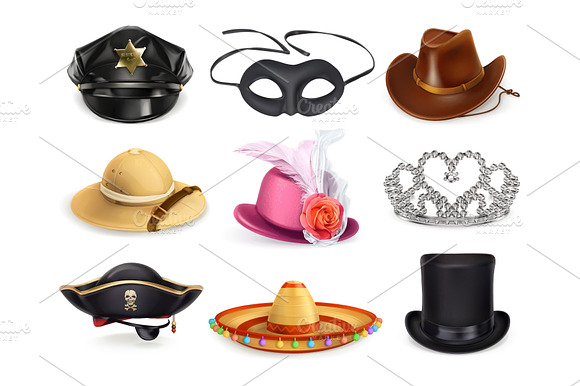 Hat Costume Party Headgear Vector