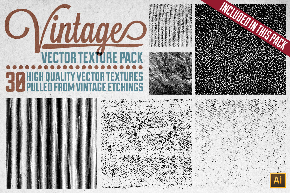 Vintage Vector Texture Bundle preview 2