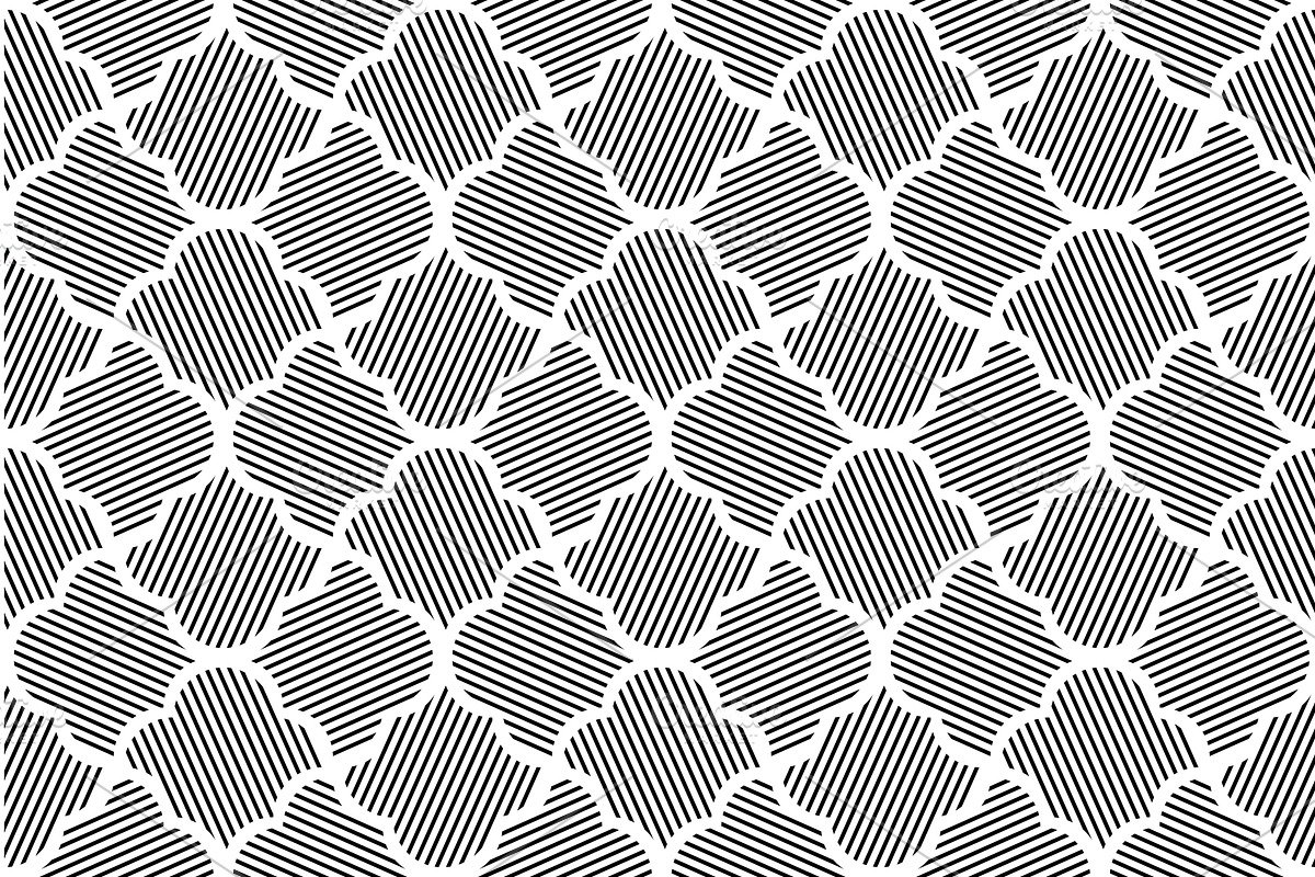 Flower geometric pattern. Seamless, a Decorative Illustration by RODINA (Photo 1 of 3)