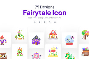 Fairytale and Fantasy Icons Art, a Duotone Icon by Prosymbols