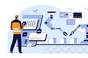 Robotics in Industrial Automation, a Technology Illustration by IcoMaker (Thumbnail 5 of 21)