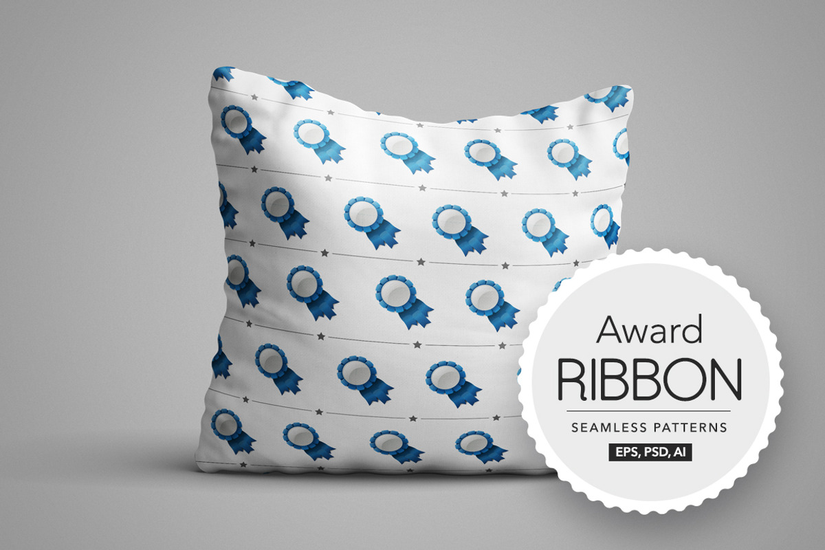 Award Ribbon Seamless Pattern, a Pattern Graphic by ToozDesign (Photo 2 of 10)