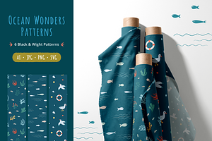 Ocean Adventure Patterns—6 Designs