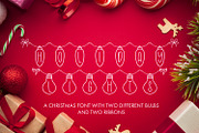 Holiday Lights - Christmas Font, a Handwritten Font by Freeling Design House (Thumbnail 2 of 7)