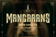 Mangarans | 6 Blackletter Series, a Blackletter Font by RT Studio (Thumbnail 1 of 12)