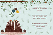 Winter Holiday Brushes for Procreate, a Brush Add-On by Biso Studio (Thumbnail 2 of 7)