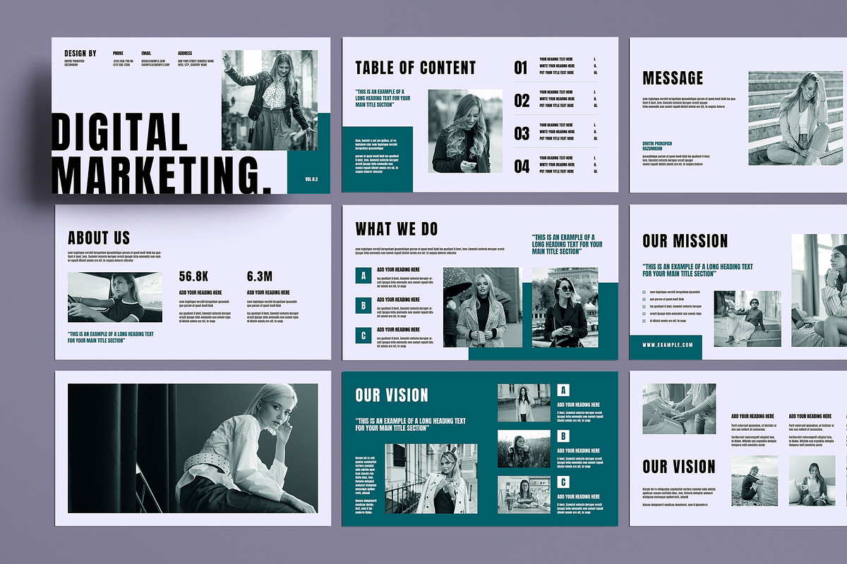 Digital Marketing Presentation, a Presentation Template by MightyDesign (Photo 1 of 7)