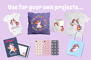 Unicorn Disco Collection - Clip Art, a Graphic by Miri Campbell (Thumbnail 6 of 8)