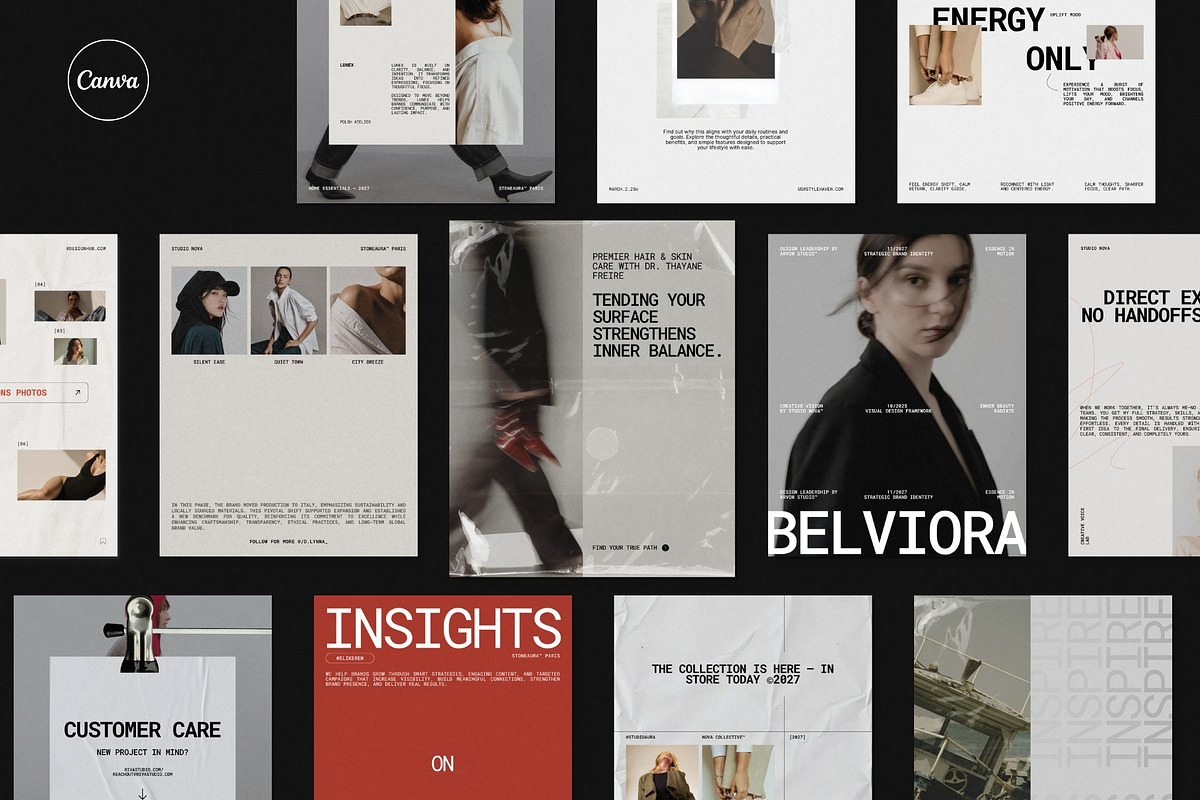 ZENO | Instagram Post Bundle, a Social Media Template by The Aesthetic Studio (Photo 1 of 10)